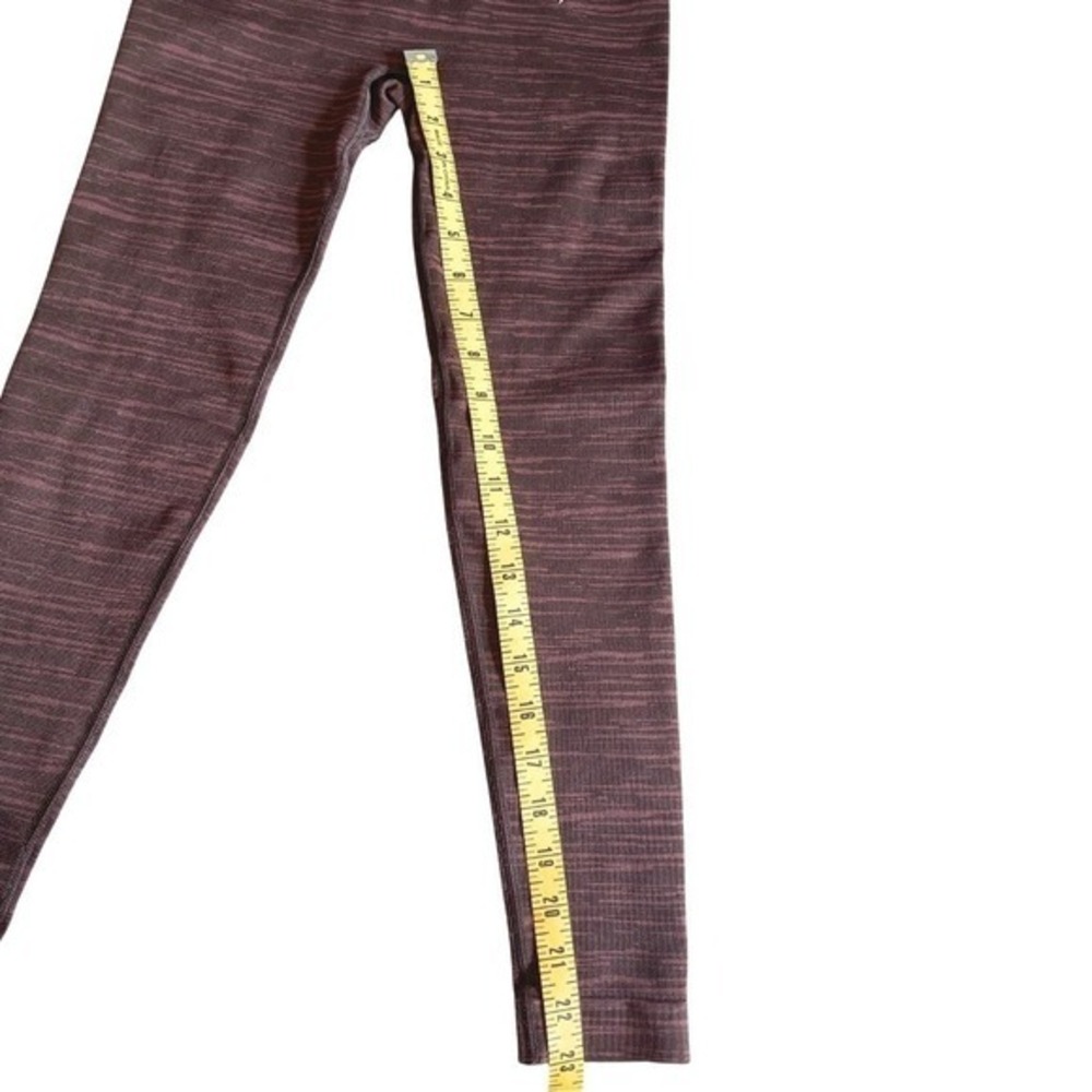 Gymshark Adapt Marl Seamless Leggings Womens S Cherry Brown Training Fitness - Picture 8 of 8